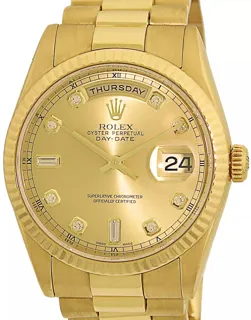 Rolex Day-Date 36 118238 Yellow gold Champagne