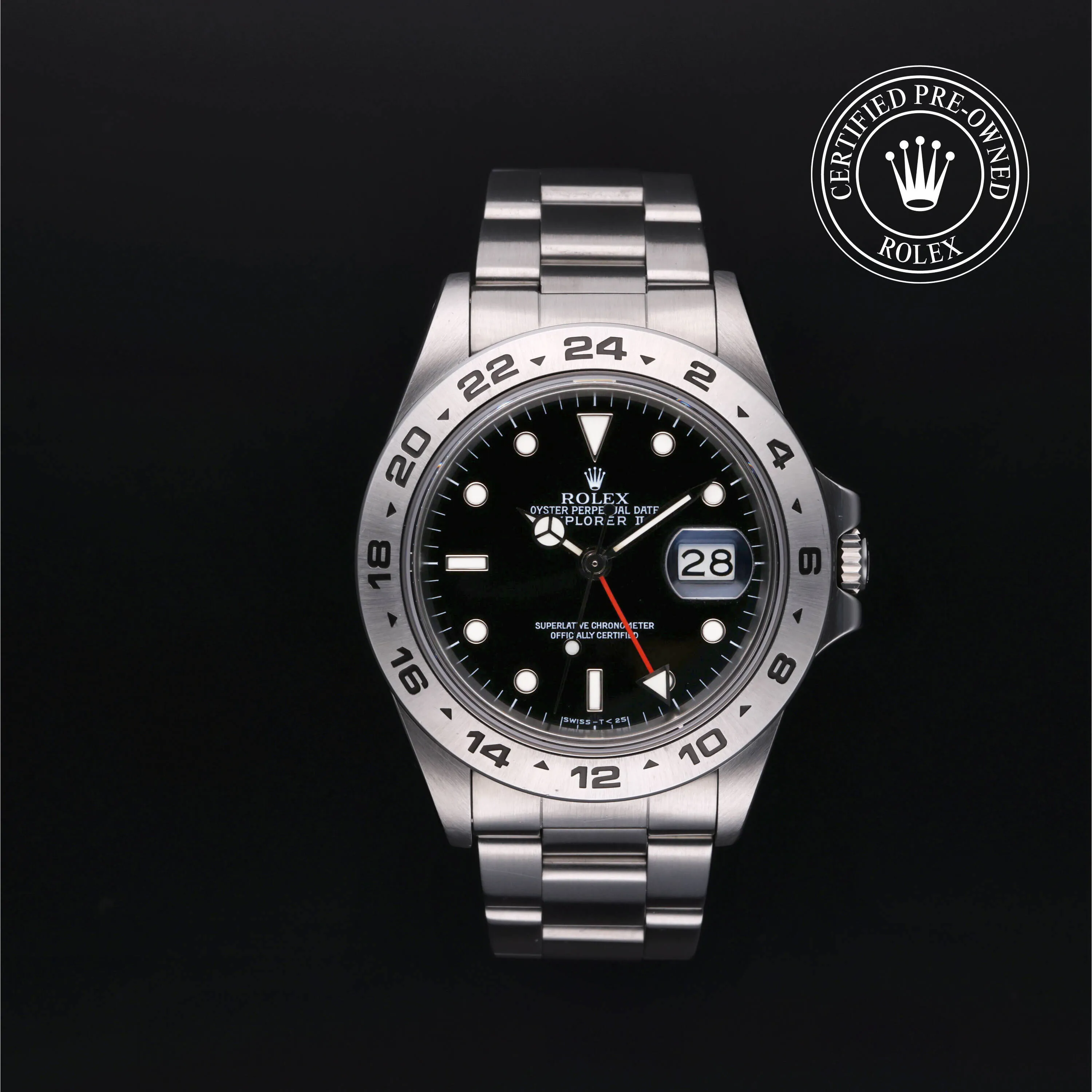 Rolex Explorer II 16550 40mm Stainless steel Black