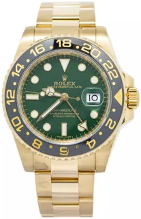 Rolex GMT-Master II 116718LN-0002 Yellow gold Green