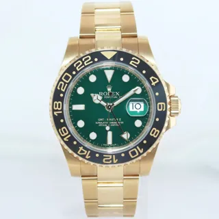 Rolex GMT-Master II 116718LN-0002 Yellow gold Green