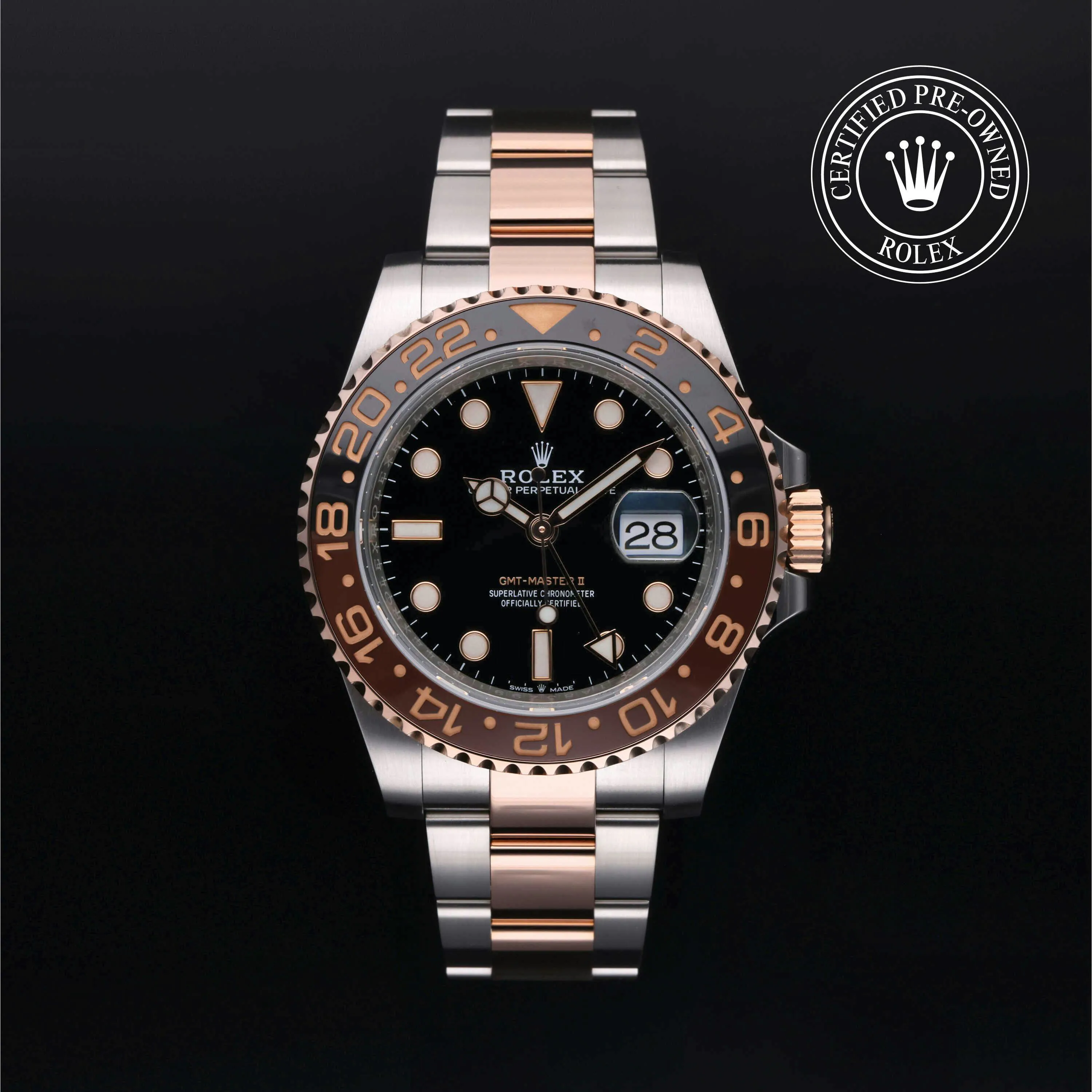 Rolex GMT-Master II 126711CHNR-0002 40mm Oystersteel and Everose gold Black