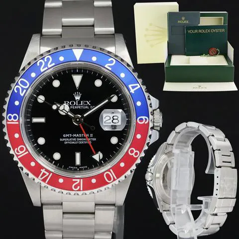 Rolex GMT-Master II 16710 40mm Stainless steel Black