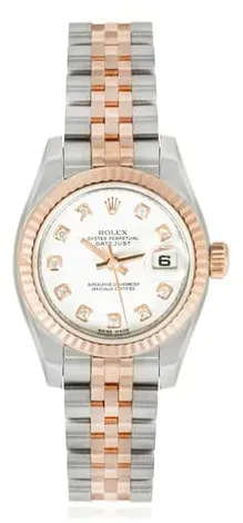 Rolex Lady-Datejust 179171 26mm Yellow gold and Stainless steel White