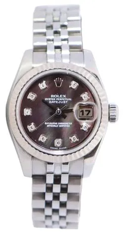 Rolex Lady-Datejust 179174 26mm Yellow gold and Stainless steel Black