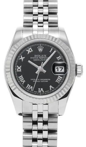 Rolex Lady-Datejust 179174 26mm Stainless steel Black