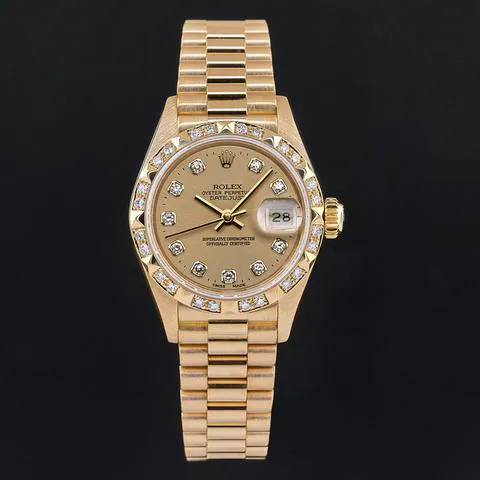 Rolex Lady-Datejust 69258 26mm Yellow gold Champagne 3