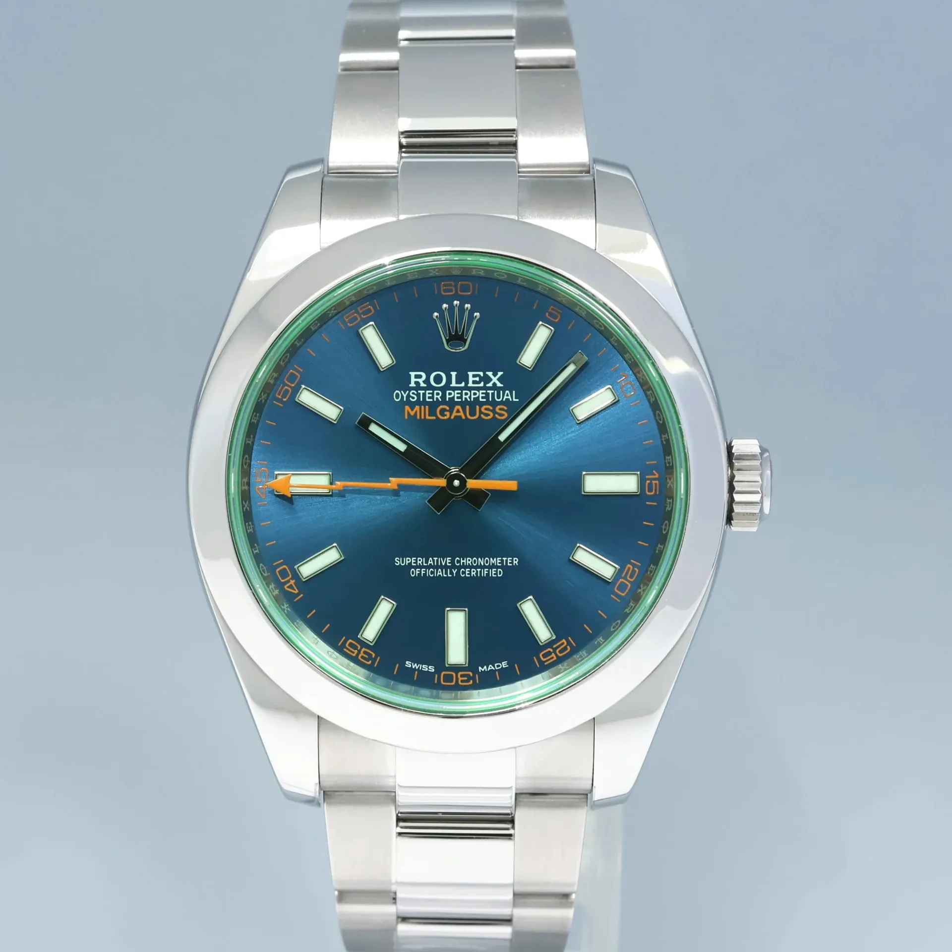 Rolex Milgauss 116400GV-0002 40mm Stainless steel Blue