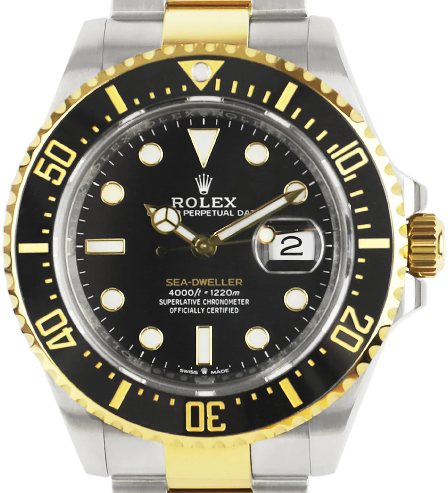 Rolex Sea-Dweller 126603 43mm Yellow gold and Stainless steel Black