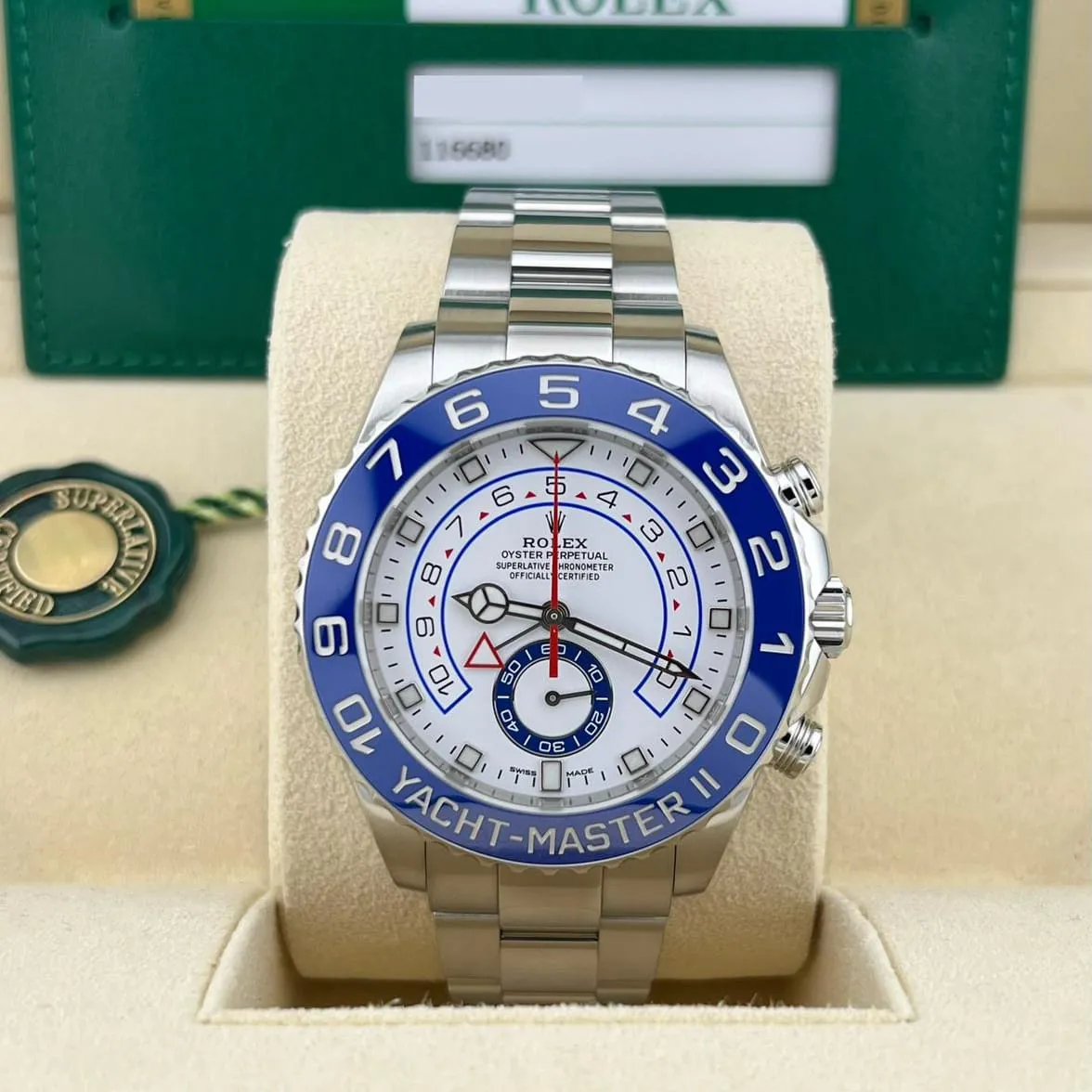 Rolex Yacht-Master II 116680-0002 44mm Oystersteel White 3