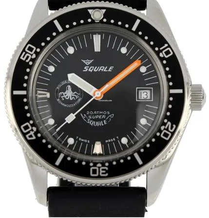 Squale 40mm Stainless steel Black