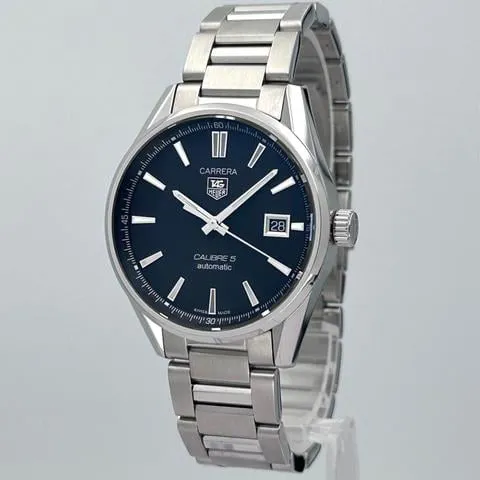 TAG Heuer Carrera Calibre 5 WAR211A.BA0782 39mm Stainless steel Black