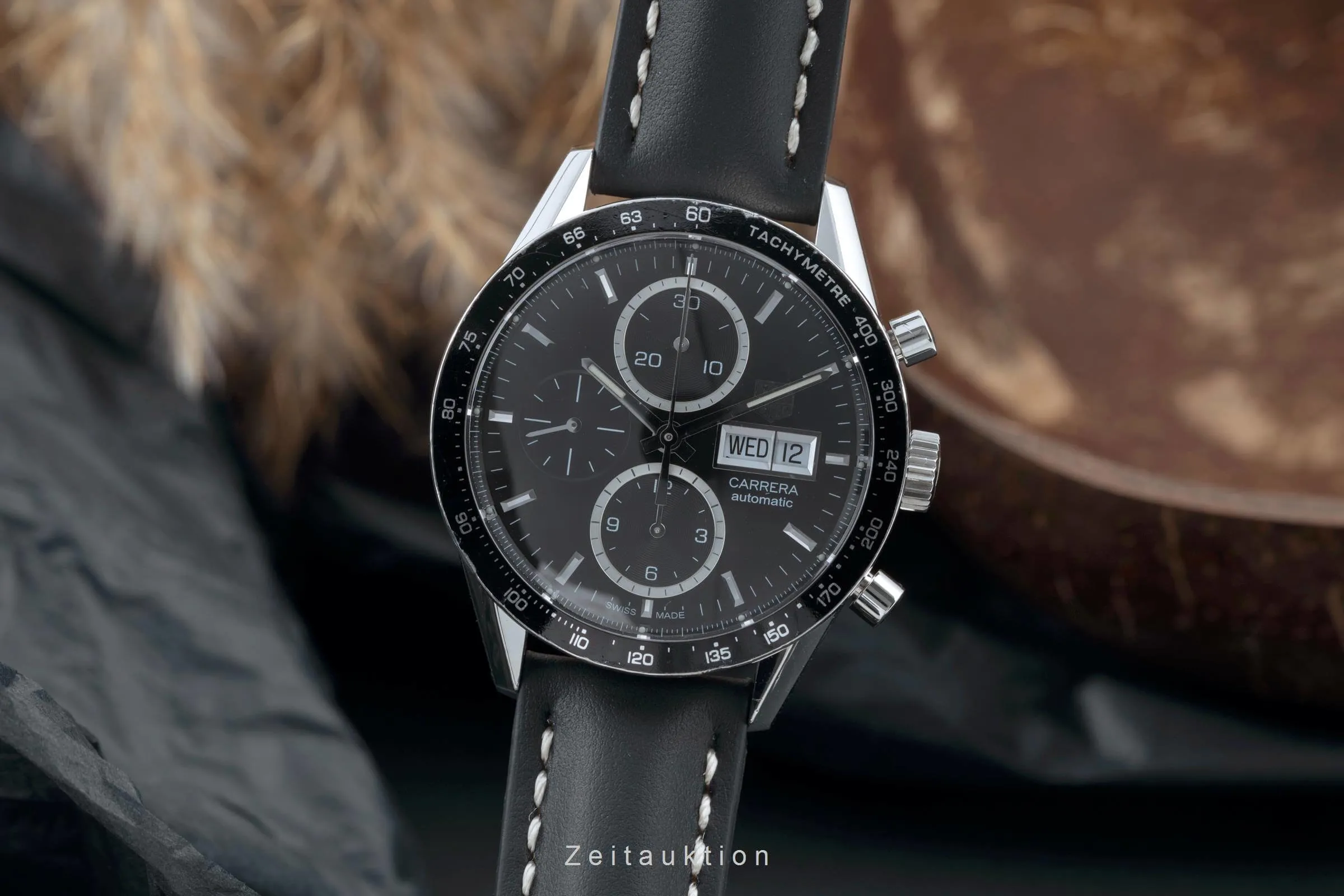 TAG Heuer Carrera CV201AG 41mm Stainless steel Black