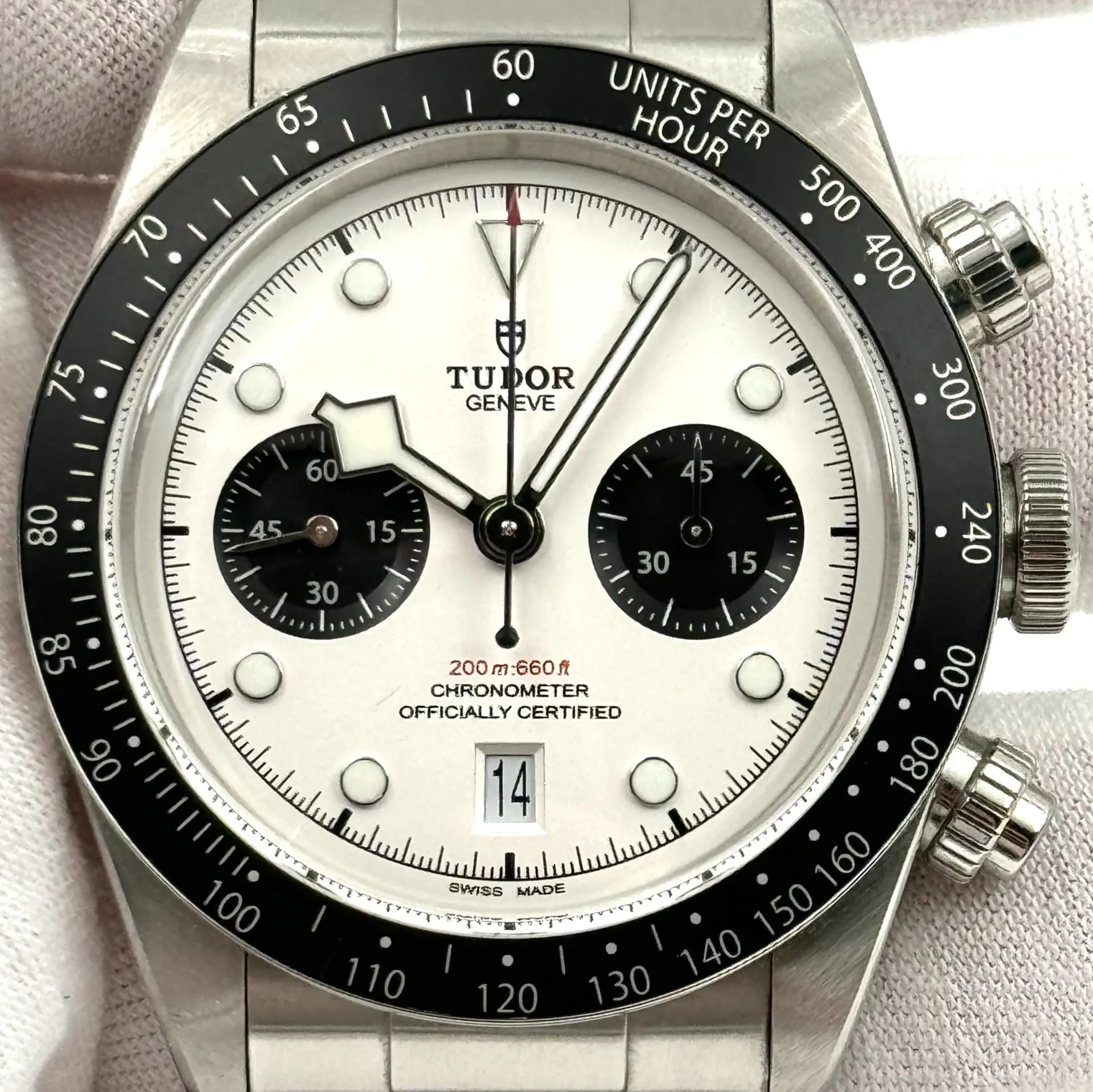 Tudor Black Bay Chrono M79360N-0002 41mm Stainless steel White