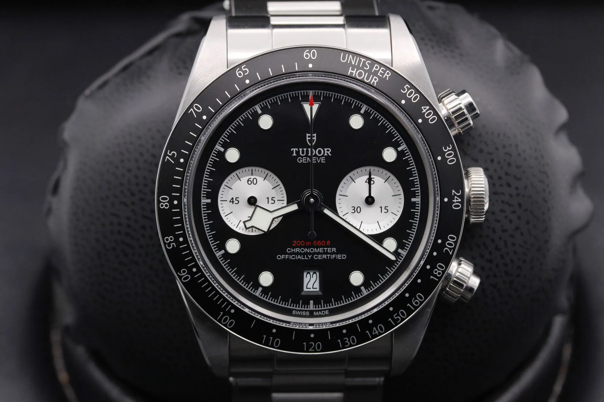 Tudor Black Bay Chronograph 79360 41mm Stainless steel Black