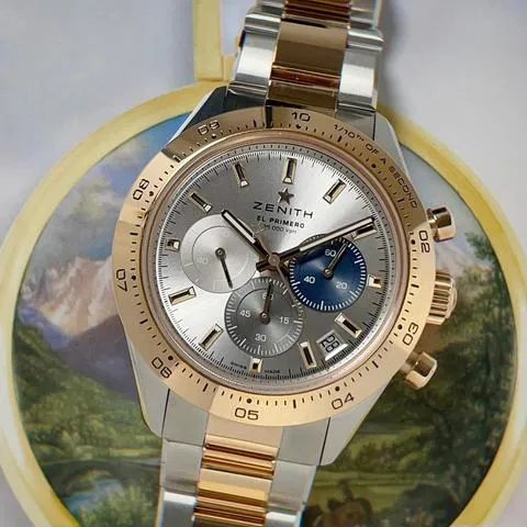 Zenith Chronomaster Sport 51.3100.3600/69.M3100 41mm Yellow gold and Stainless steel Silver