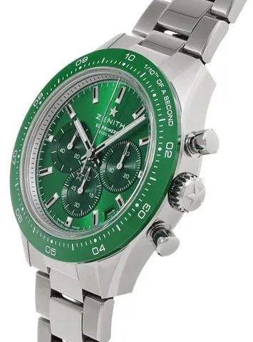 Zenith Chronomaster Sport 03.3107.3600/56.M3100 41mm Stainless steel Green 1