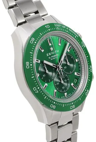 Zenith Chronomaster Sport 03.3107.3600/56.M3100 41mm Stainless steel Green 4