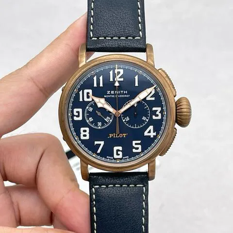 Zenith Pilot 29.2430.4069/57.C808 45mm Bronze Blue