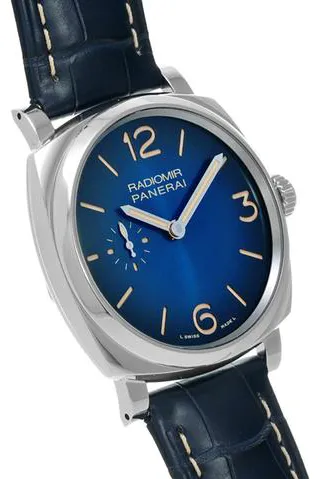 Panerai Luminor Base PAM 01144 42mm Stainless steel Blue 2