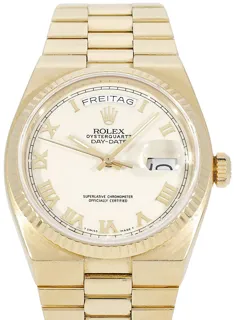 Rolex Day-Date 19018 Yellow gold Beige