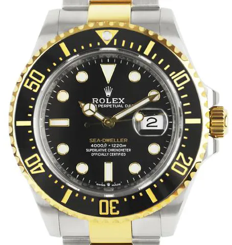 Rolex Sea-Dweller 126603 43mm Yellow gold and Stainless steel Black