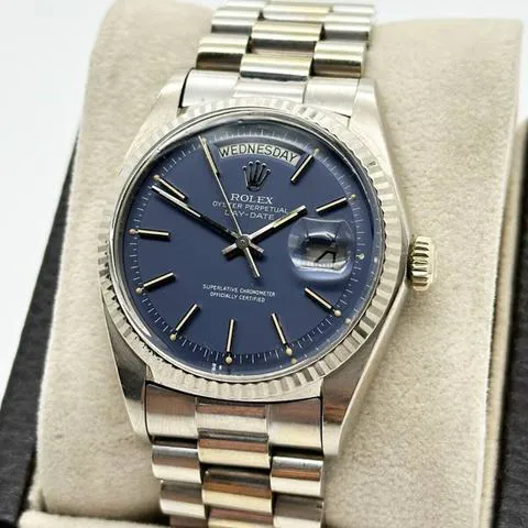 Rolex Day-Date 36 1803 36mm White gold Blue 2