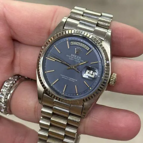 Rolex Day-Date 36 1803 36mm White gold Blue 5