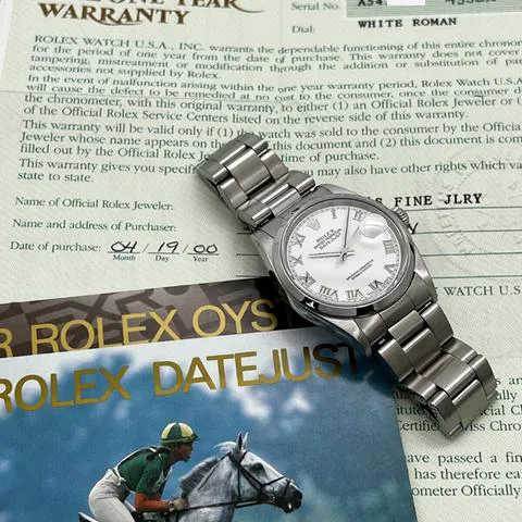 Rolex Datejust 36 16200 36mm Stainless steel White 2