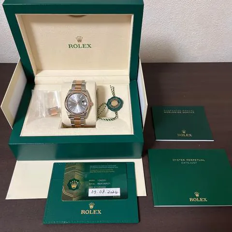 Rolex Datejust 36 126201 36mm Yellow gold and Stainless steel Gray