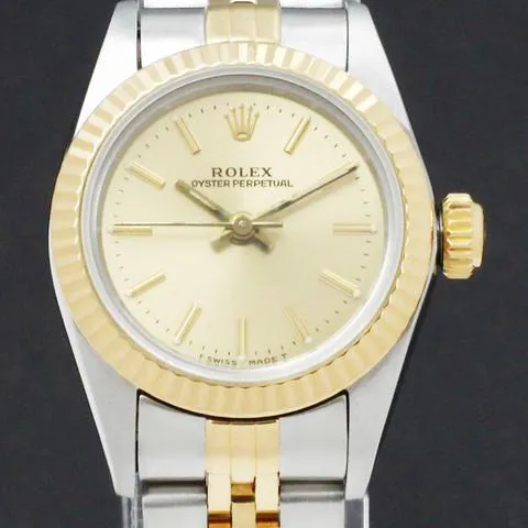 Rolex Oyster Perpetual 67193 26mm Yellow gold and Stainless steel Gold