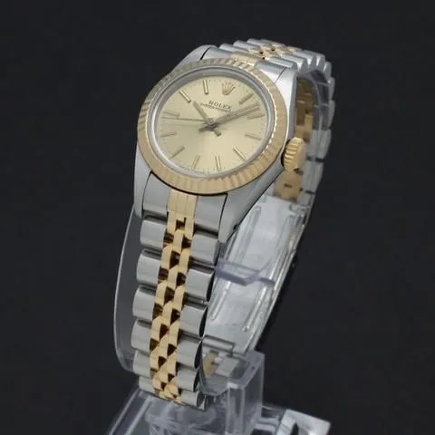 Rolex Oyster Perpetual 67193 26mm Yellow gold and Stainless steel Gold 4