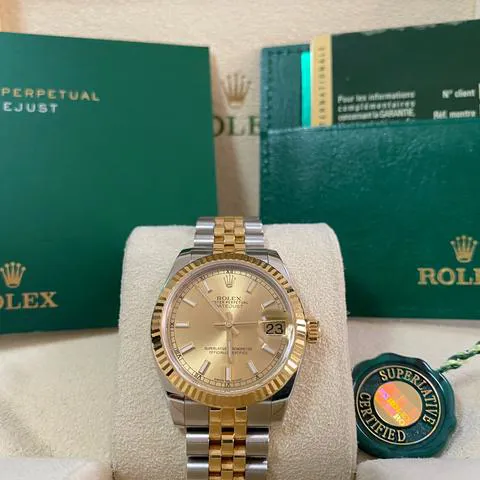 Rolex Datejust 31 178273 31mm Yellow gold and Stainless steel Champagne