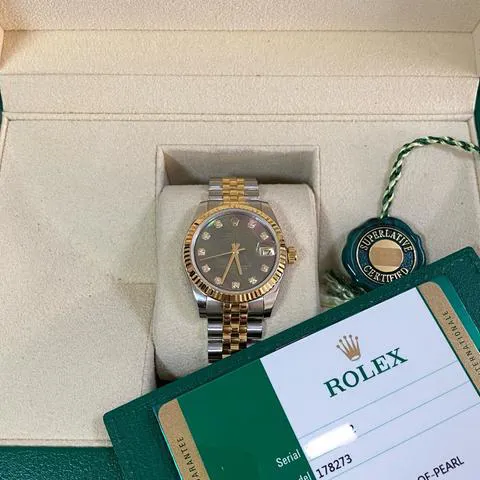 Rolex Datejust 31 178273 31mm Yellow gold and Stainless steel Mother-of-pearl 2