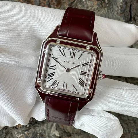 Cartier Santos Dumont WGSA0053 43.5mm Platinum Silver