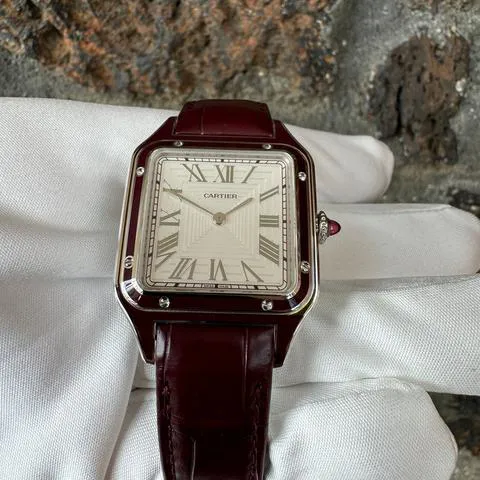 Cartier Santos Dumont WGSA0053 43.5mm Platinum Silver 3