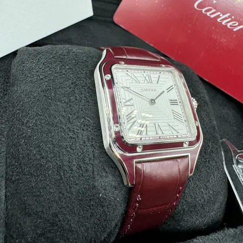 Cartier Santos Dumont WGSA0053 43.5mm Platinum Silver 12