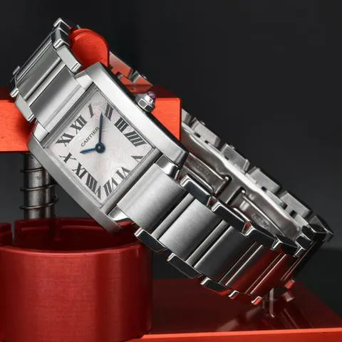 Cartier Tank Française W51031Q3 20mm Stainless steel Silver