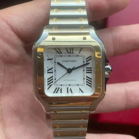 Cartier Santos W2SA0007 35mm Yellow gold and Stainless steel Silver