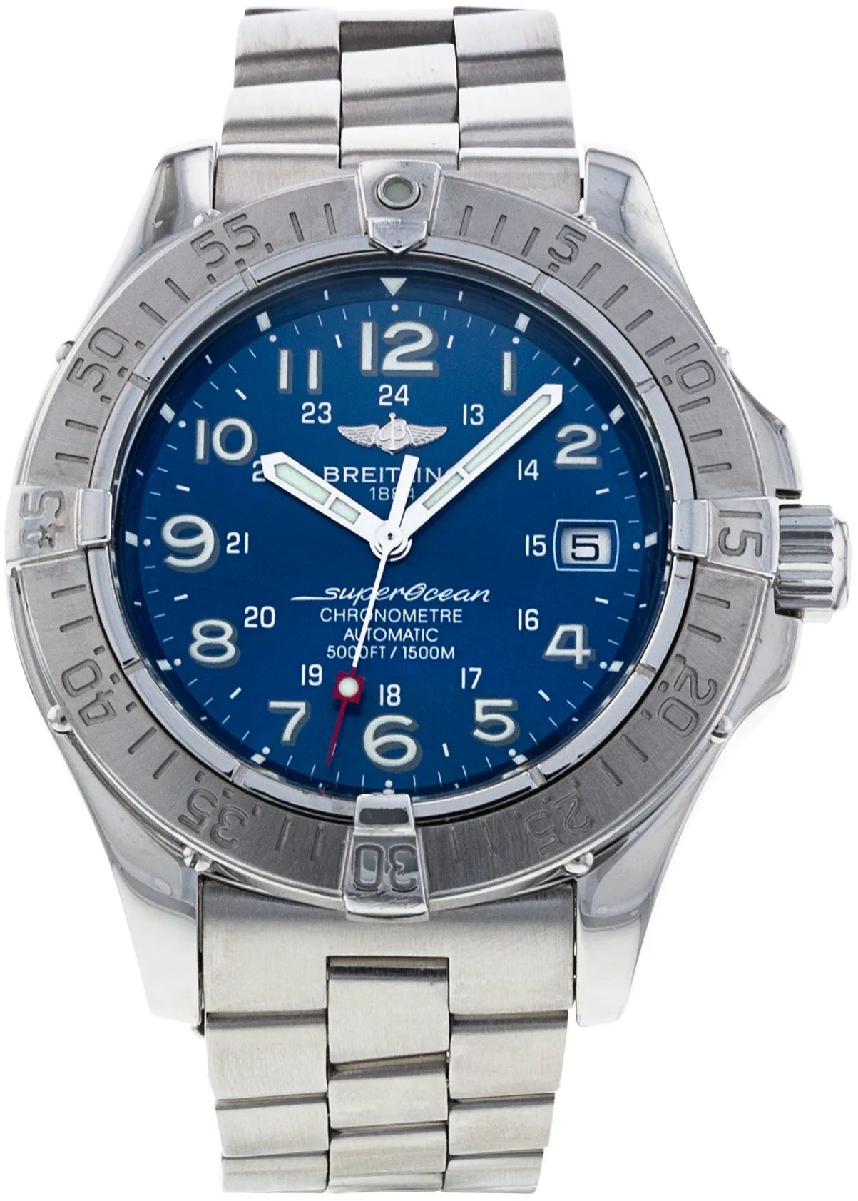 Breitling Superocean A17360 42mm Stainless steel Blue Arabic