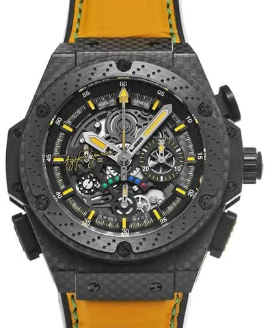 Hublot King Power 719.QM.1729.NR.AES10 48mm Carbon fiber Skeletonized