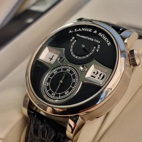 A. Lange & Söhne Lange Zeitwerk 140.029 42mm White gold Black