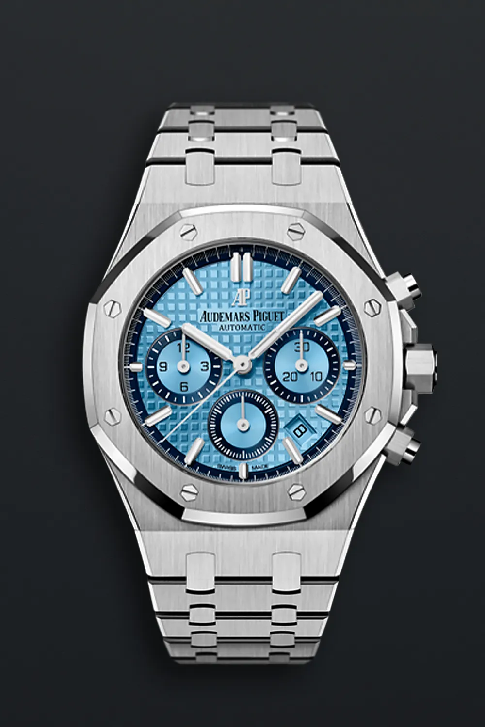 Audemars Piguet Royal Oak 26317BC.OO.1256BC.01 38mm 18k white gold Blue