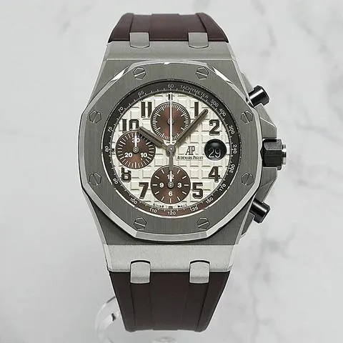 Audemars Piguet Royal Oak Offshore 26470ST.OO.A801CR.01 42mm Stainless steel Beige 2