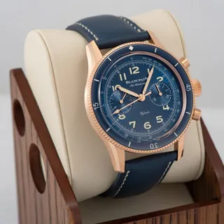 Blancpain Air Command AC02 36B40 63A Rose gold Blue