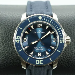 Blancpain Fifty Fathoms 5015-12B40-O52A Stainless steel Blue