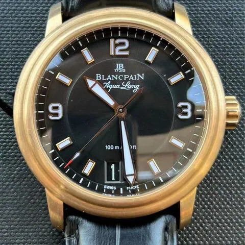 Blancpain Léman 2850B-3630A-64B 40mm Rose gold Black