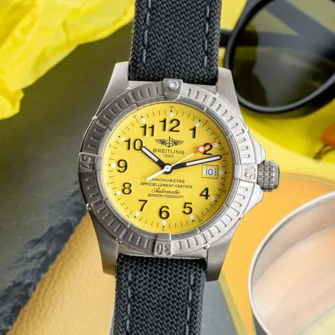 Breitling Avenger E17370 44mm Titanium Yellow