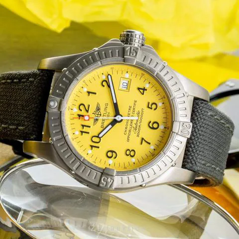 Breitling Avenger E17370 44mm Titanium Yellow 1