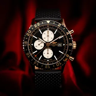 Breitling Chronoliner R2431212.BE83.256S 46mm Ceramic and Red gold Black