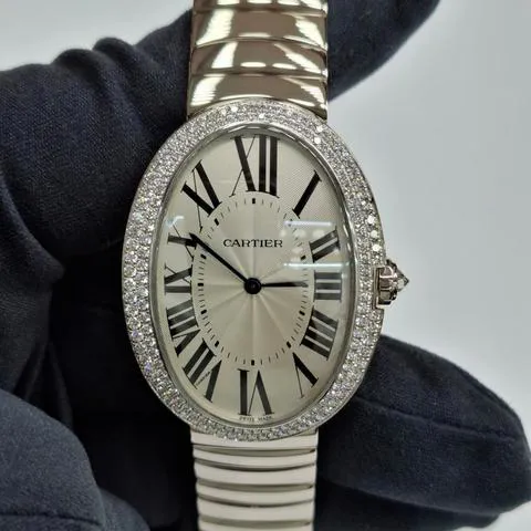 Cartier Baignoire WB520010 44mm White gold Silver